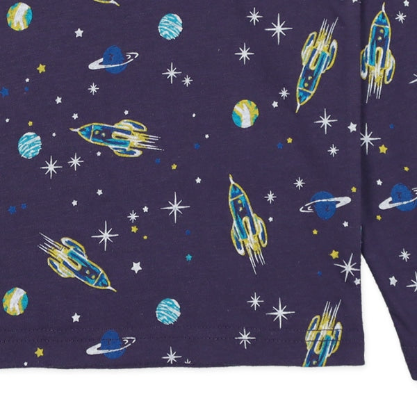 Galaxy Print Long Sleeve Shirt (Winter, Spring, Autumn)