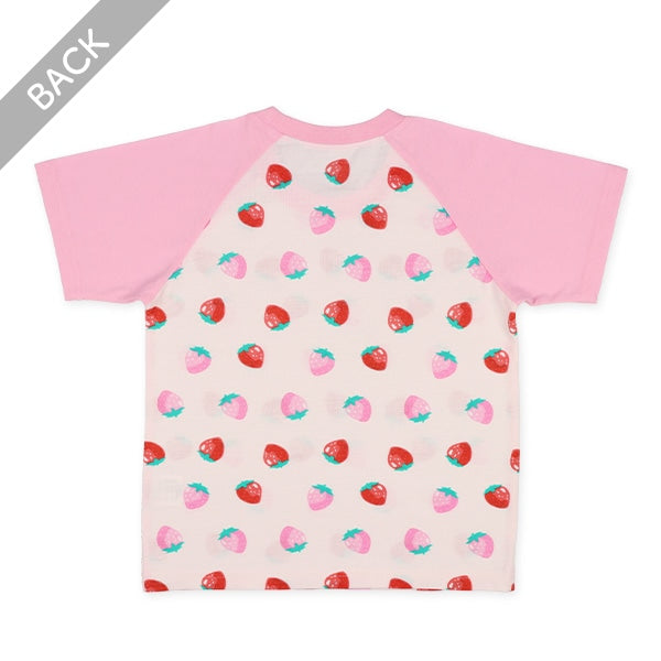 Strowberry Short Sleeve T-shirt and High Waist Pants Set