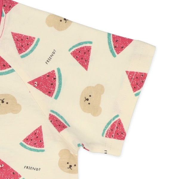 Watermelon Short Sleeve T-shirt and High Waist Pants Set