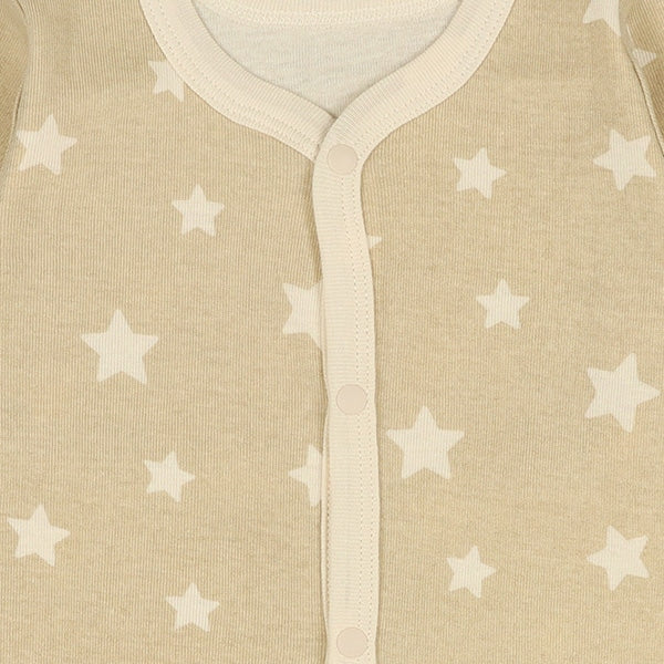 Long sleeve romper with front opening