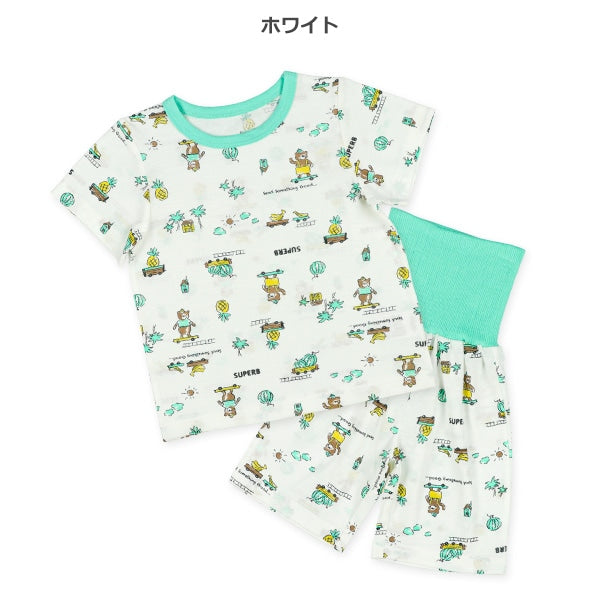 Bear Short Sleeve T-shirt and High Waist Pants Set