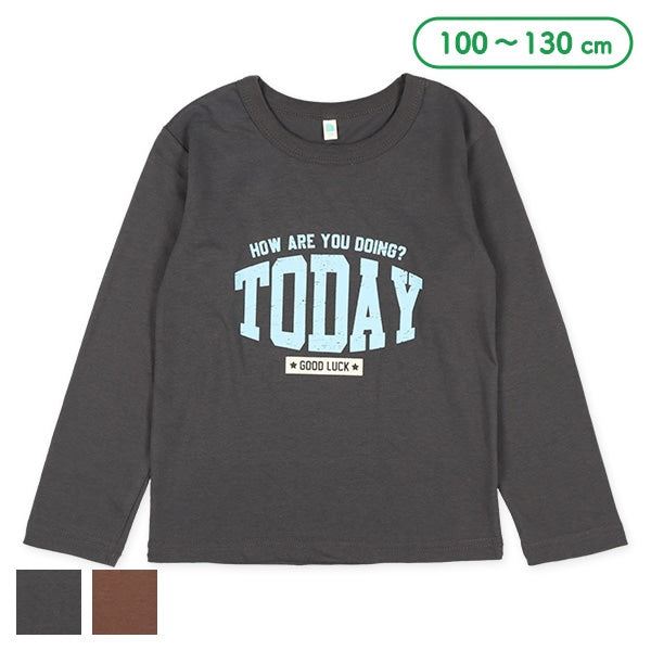 Distressed Logo Long Sleeve Shirt (Winter, Spring, Autumn)