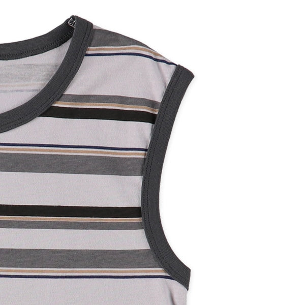 Stripe Sleeveless T-shirt