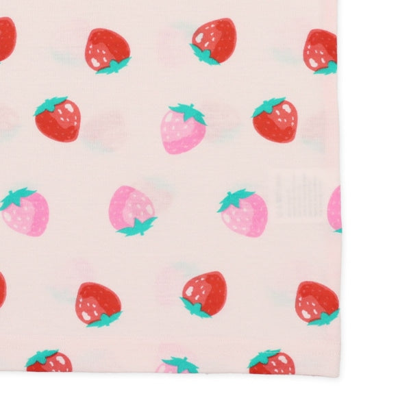 Strowberry Short Sleeve T-shirt and High Waist Pants Set
