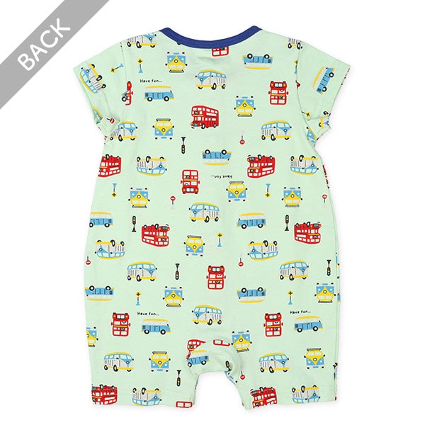 Car Short Sleeve Romper