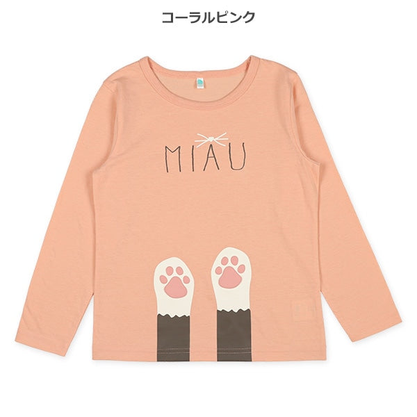 Cat Paw Puff Print T-Shirt (Winter, Spring, Autumn)