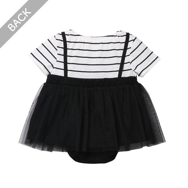 Stripe Short Sleeve T-shirt and Shorts Set