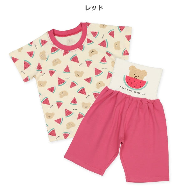 Watermelon Short Sleeve T-shirt and High Waist Pants Set