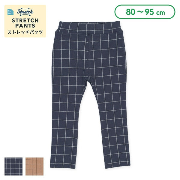 Checked Stretch Pants (Winter, Spring, Autumn)