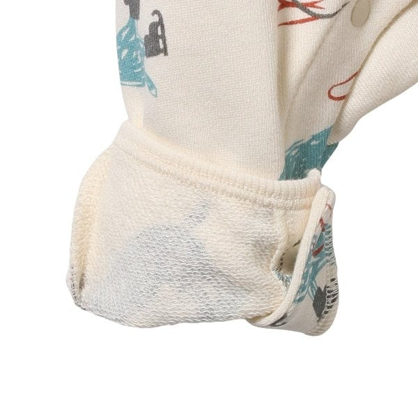 Skiing Animal Print Baby Romper