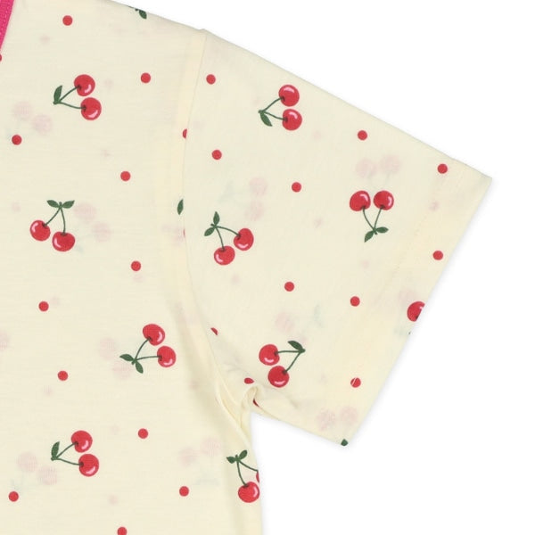 Cherry Short Sleeve T-shirt and Pants Set