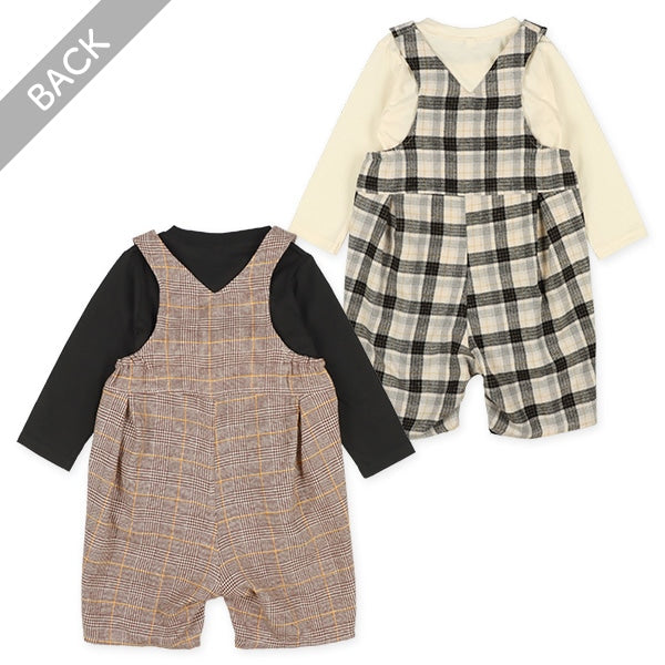 Viyella Plaid Overall Set (Winter, Spring, Autumn)