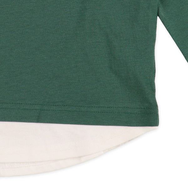 Hem Panel Long Sleeve Shirt (Winter, Spring, Autumn)
