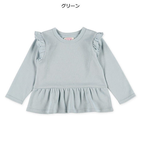 Shoulder and Hem Frills Sweatshirt (Winter, Spring, Autumn)