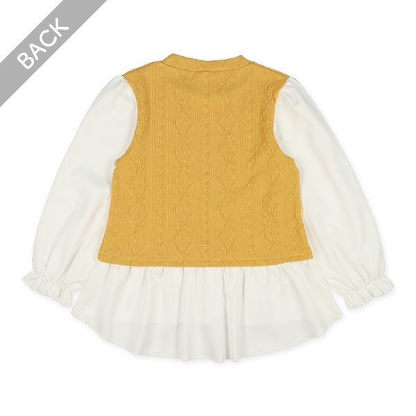 Layered Sleeves with Frilled Hem (Winter, Spring, Autumn)