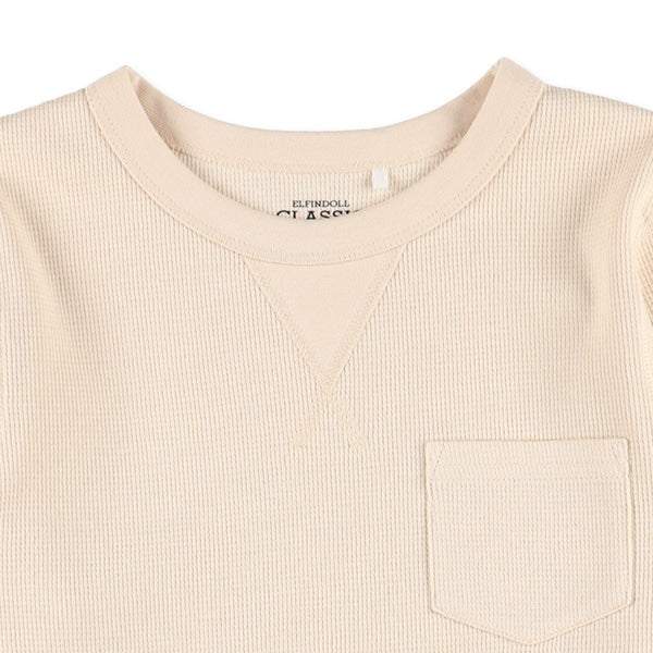 Solid Waffle long Sleeve Shirt (Winter, Spring, Autumn)