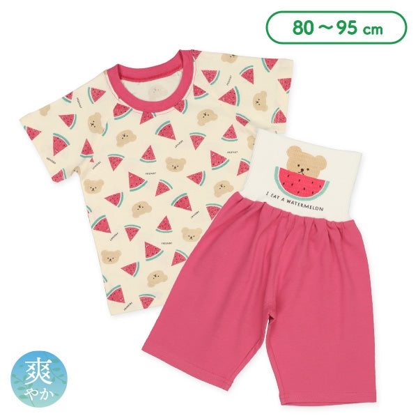 Watermelon Short Sleeve T-shirt and High Waist Pants Set