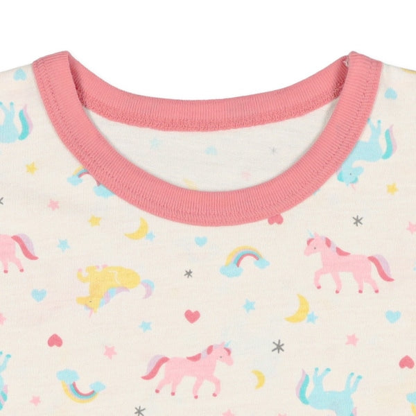 Unicorn Short Sleeve T-shirt and High Waist Pants Set
