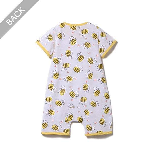 Honey Bee Short Sleeve Romper