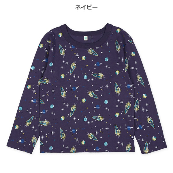 Galaxy Print Long Sleeve Shirt (Winter, Spring, Autumn)
