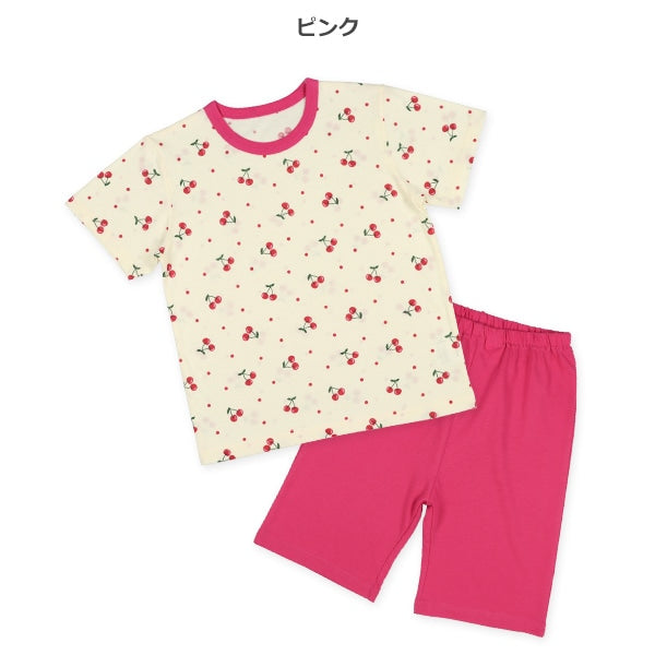 Cherry Short Sleeve T-shirt and Pants Set