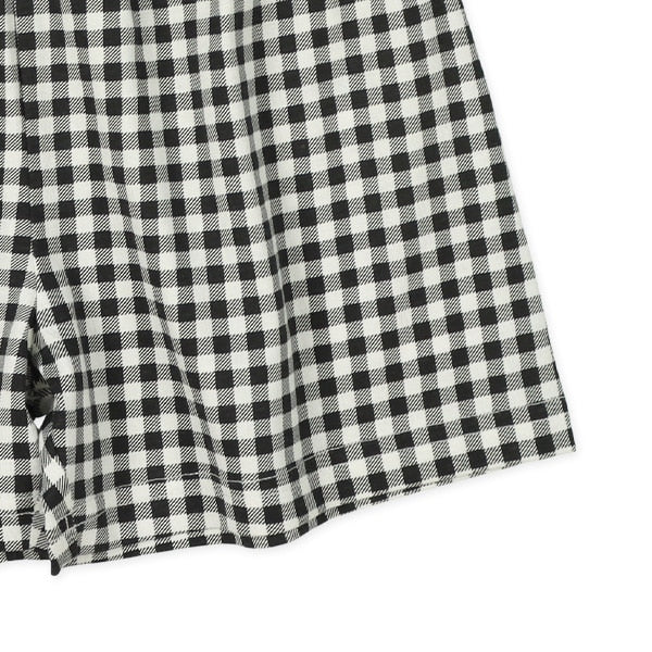Checkered Knit Shorts