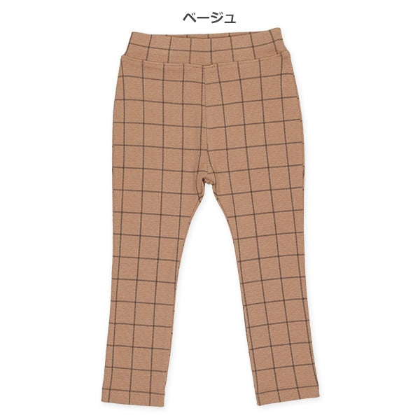 Checked Stretch Pants (Winter, Spring, Autumn)