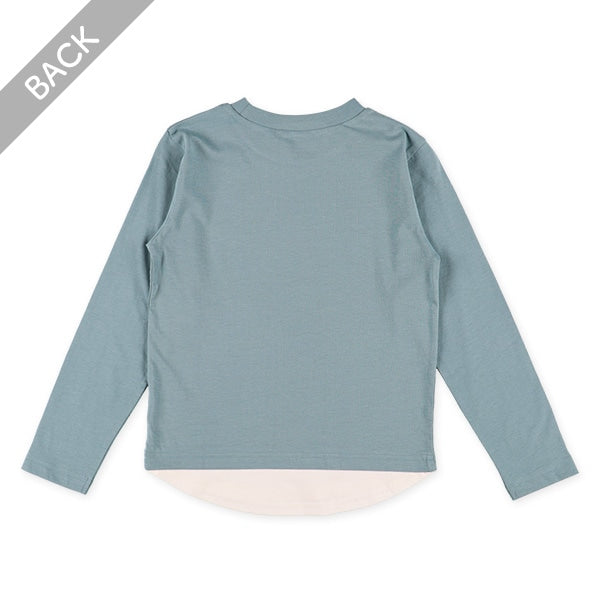 Hem Panel Long Sleeve Shirt (Winter, Spring, Autumn)