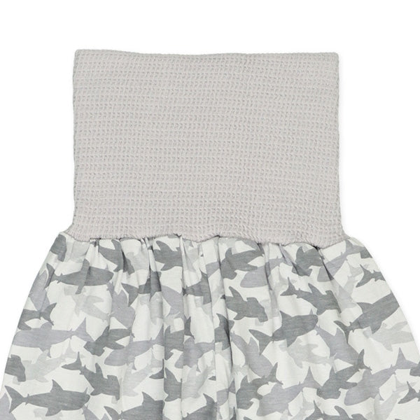 2Pieces High Waist Shark Pants