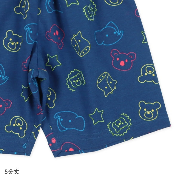 Animal Short Sleeve T-shirt and High Waist Pants Set