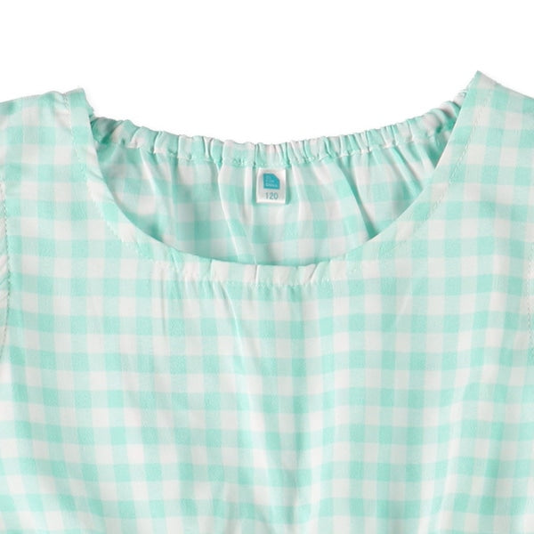 Checkered Sleeveless One Piece