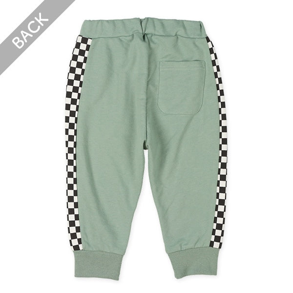 Checked Side Panel Pants (Spring)