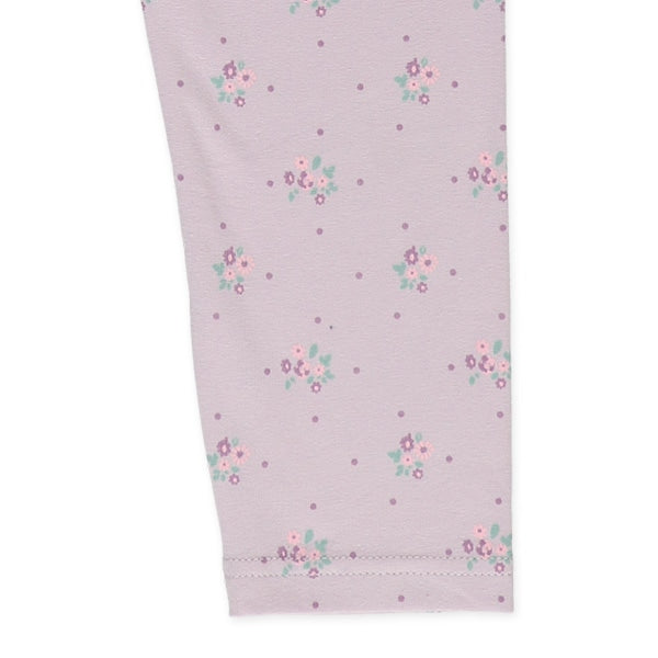 Flower and Polka Dot Print Leggings (Winter, Spring, Autumn)