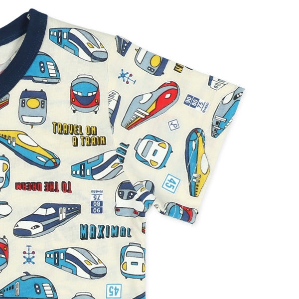 Bullet Train Short Sleeve T-shirt and High Waist Pants Set