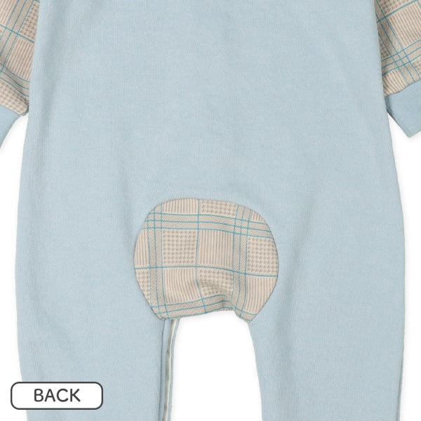 Plaid Sleeve Baby Romper (Spring)