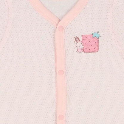 Short sleeve romper with front opening