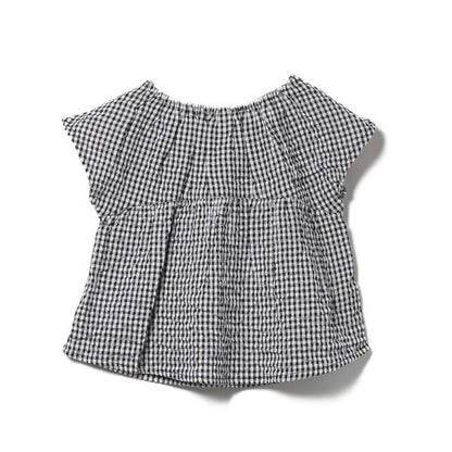 Checkered Sleeveless Blouse and Shorts Set