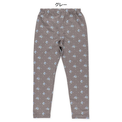 Flower and Polka Dot Print Leggings (Winter, Spring, Autumn)