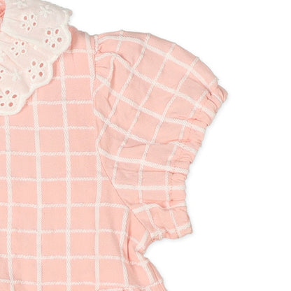 Checkered Frill One Piece