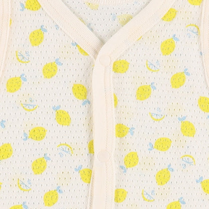 2Pieces Sleeveless Romper (Front Open)