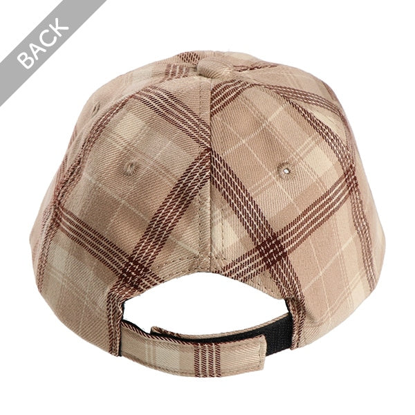 Tartan Check Low Cap (Winter, Spring, Autumn)