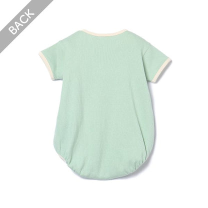 Waffle Short Sleeve Romper