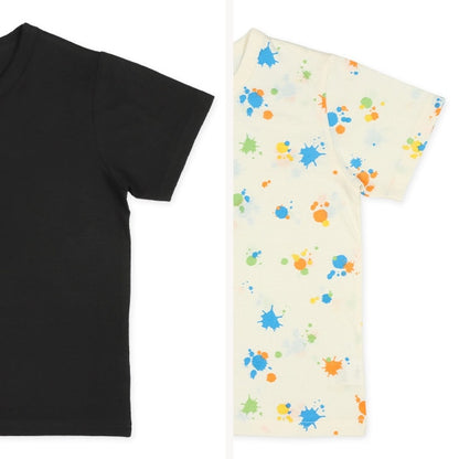Plain Short Sleeve T-shirt and Pants Set