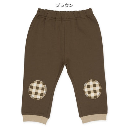 Checked Knee Patch Pants (Winter, Spring, Autumn)