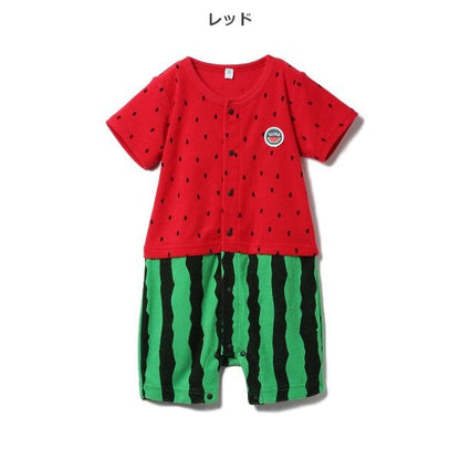 Watermelon Short Sleeve Romper