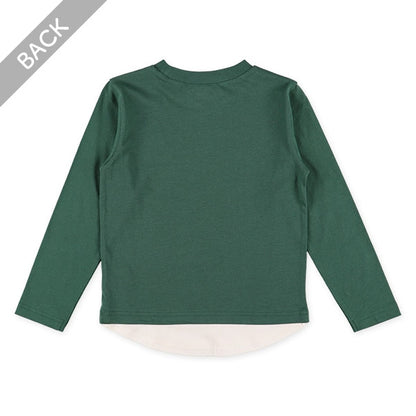 Hem Panel Long Sleeve Shirt (Winter, Spring, Autumn)