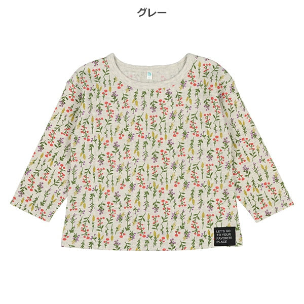 Floral Waffle T-Shirt (Winter, Spring, Autumn)