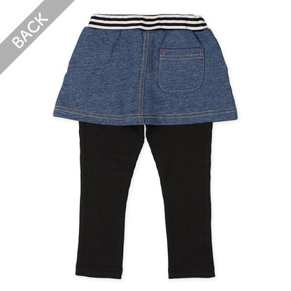 Denim Skirt with Leggings (Spring)