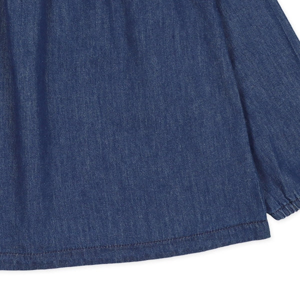 Frilled Denim Blouse (Winter, Spring, Autumn)