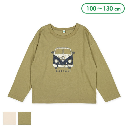Distressed Bus Logo Long Sleeve Shirt (Winter, Spring, Autumn)